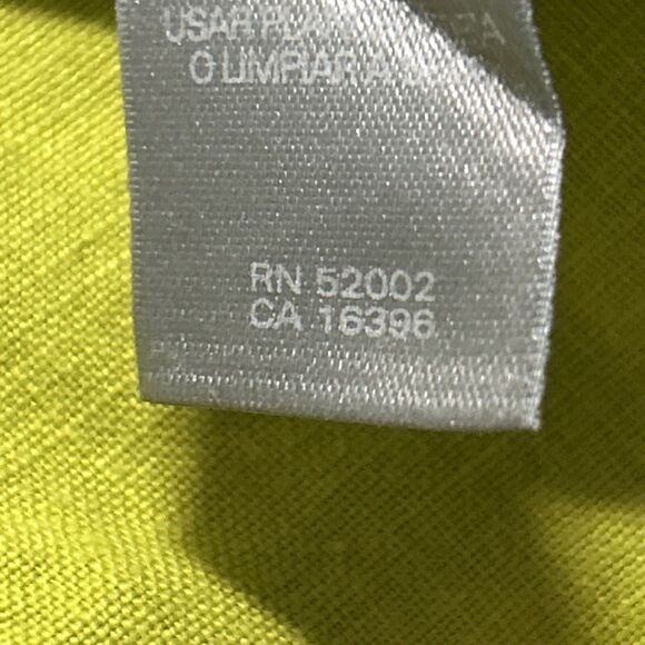 Liz Claiborne Women’s XL Chartreuse Button Up Top Long Sleeve - Picture 12 of 13